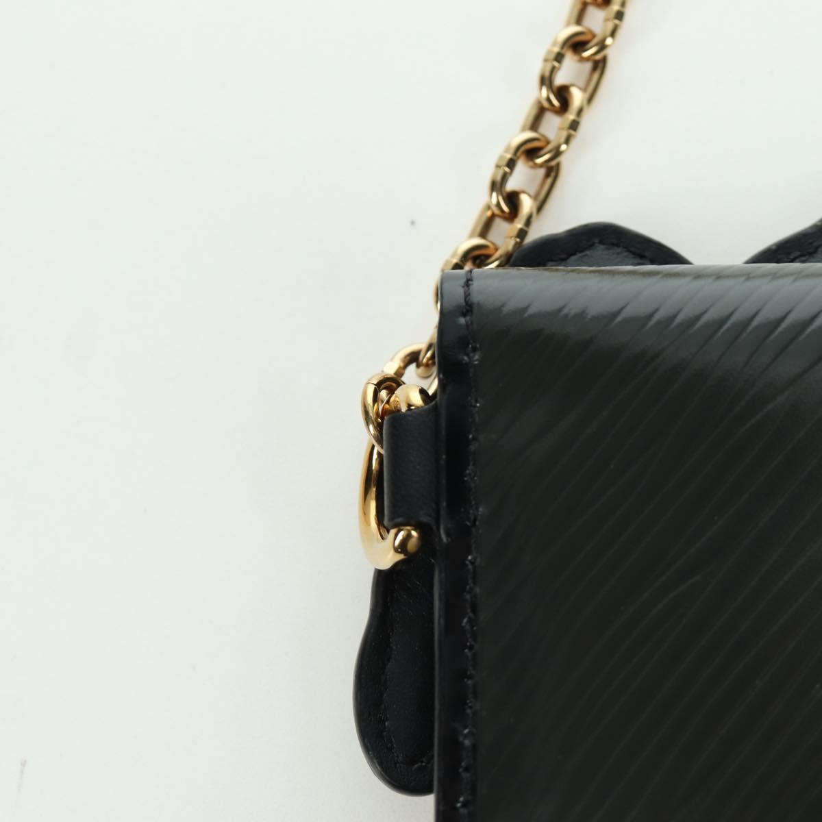 LOUIS VUITTON Epi Dog Card Holder Card Case Black M63897 LV Auth LNZ614SAM
