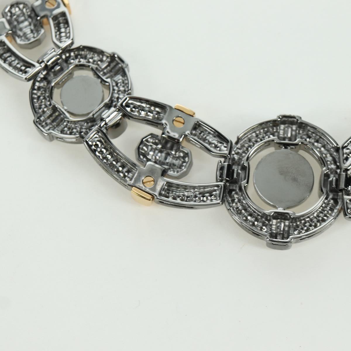 LOUIS VUITTON Collier LV Windsor metal Silver Tone MP2199 LV Auth LNZ615SM