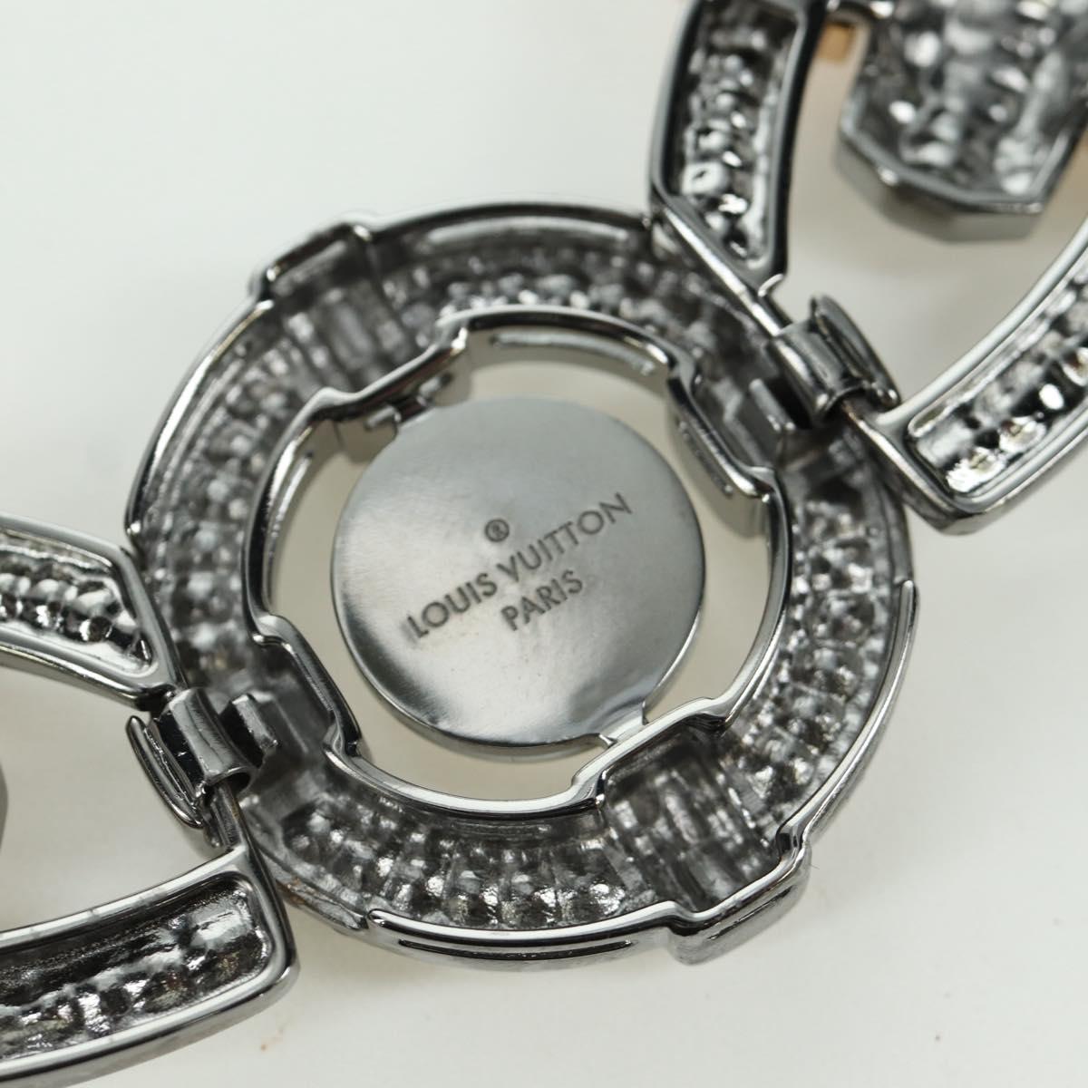 LOUIS VUITTON Collier LV Windsor metal Silver Tone MP2199 LV Auth LNZ615SM