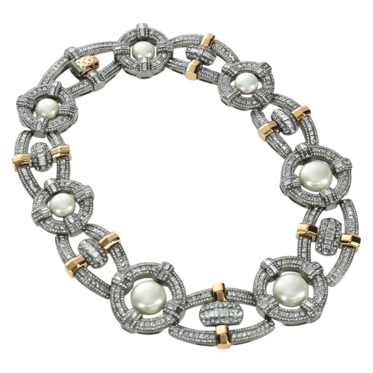 LOUIS VUITTON Collier LV Windsor metal Silver Tone MP2199 LV Auth LNZ615SM
