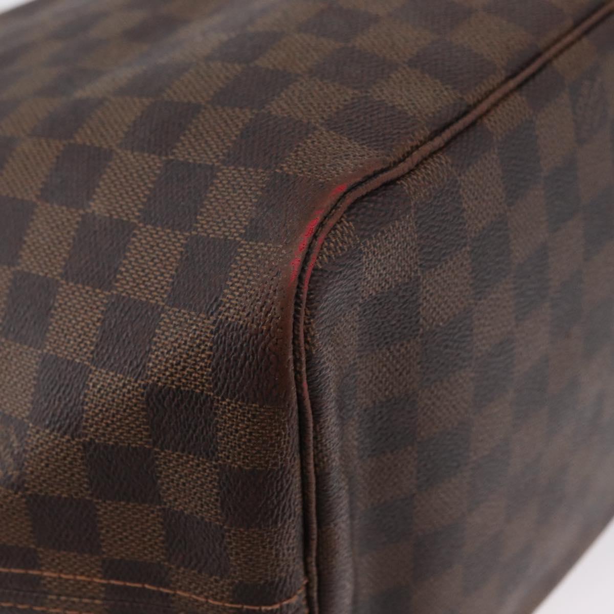 LOUIS VUITTON Damier Ebene Neverfull GM Tote Bag N51106 LV Auth LNZ627