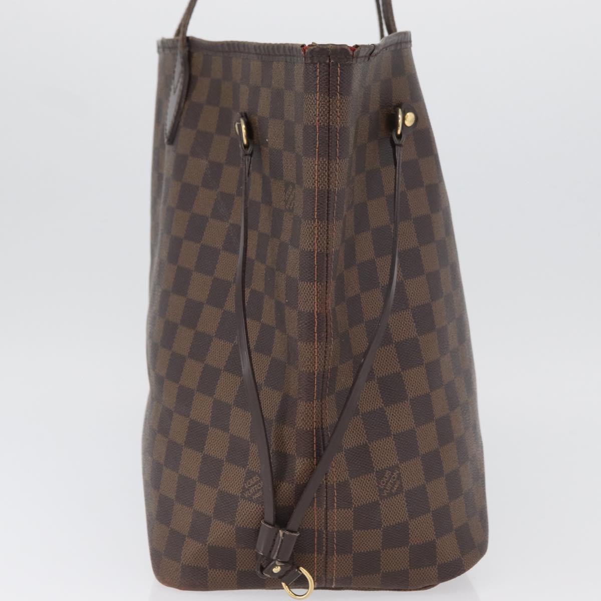 LOUIS VUITTON Damier Ebene Neverfull GM Tote Bag N51106 LV Auth LNZ627