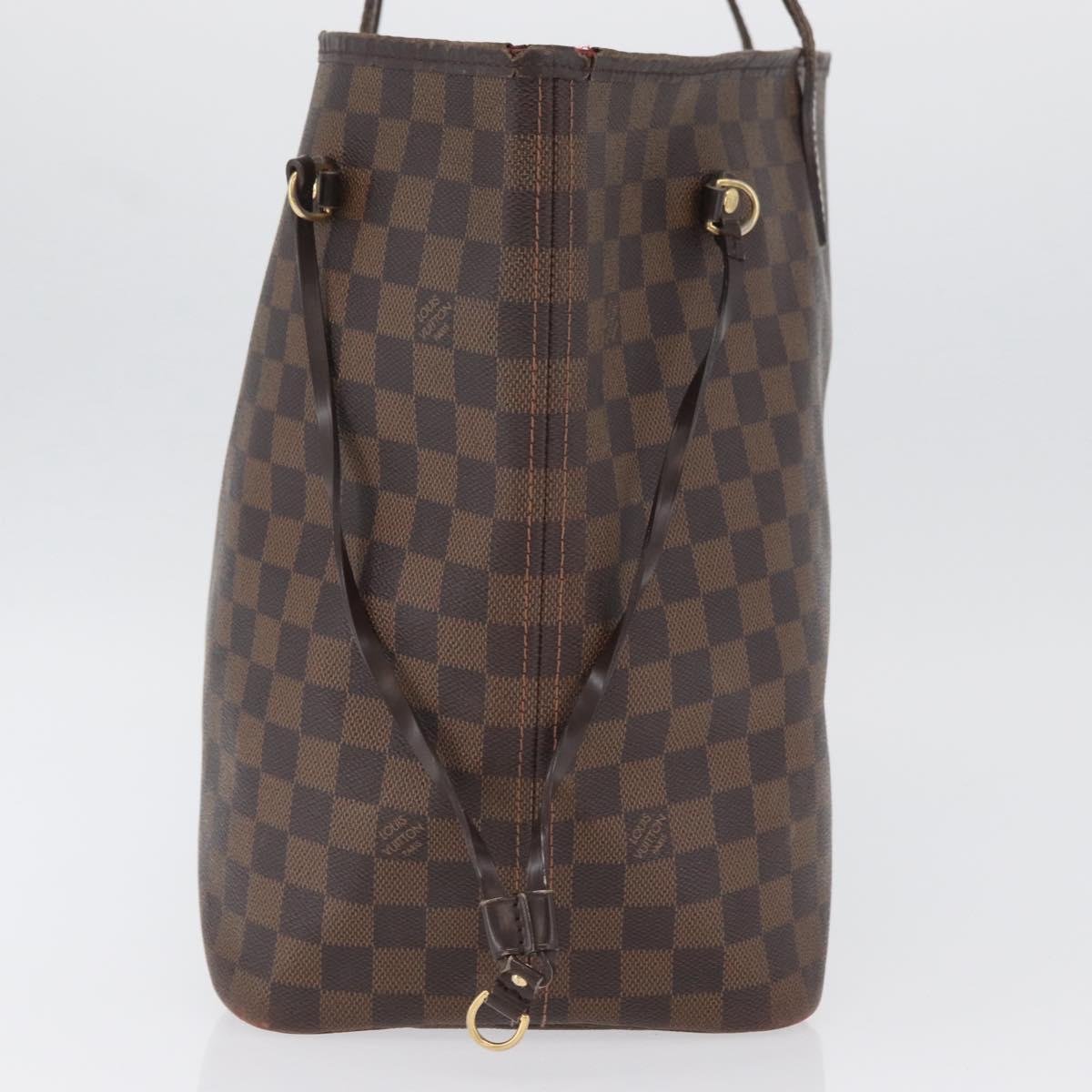 LOUIS VUITTON Damier Ebene Neverfull GM Tote Bag N51106 LV Auth LNZ627