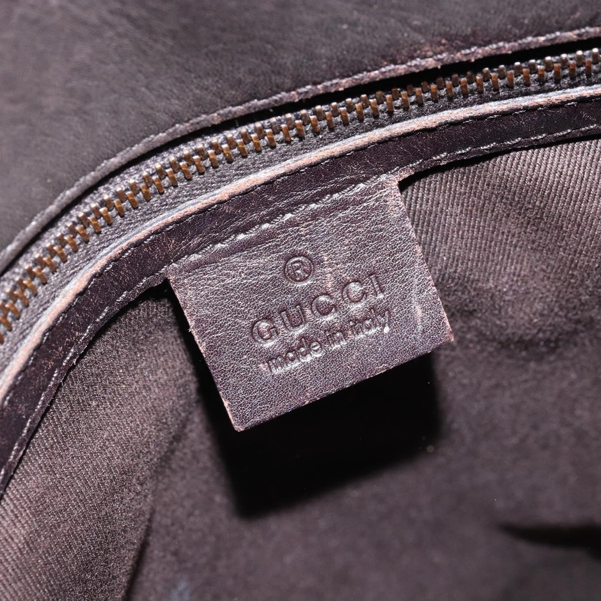 GUCCI GG Canvas Hand Bag Beige Gold 107757 Auth LNZ637