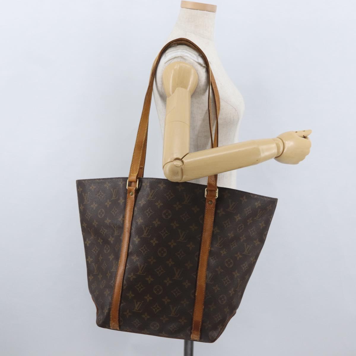 LOUIS VUITTON Monogram Sac Shopping Tote Bag M51108 LV Auth LNZ646