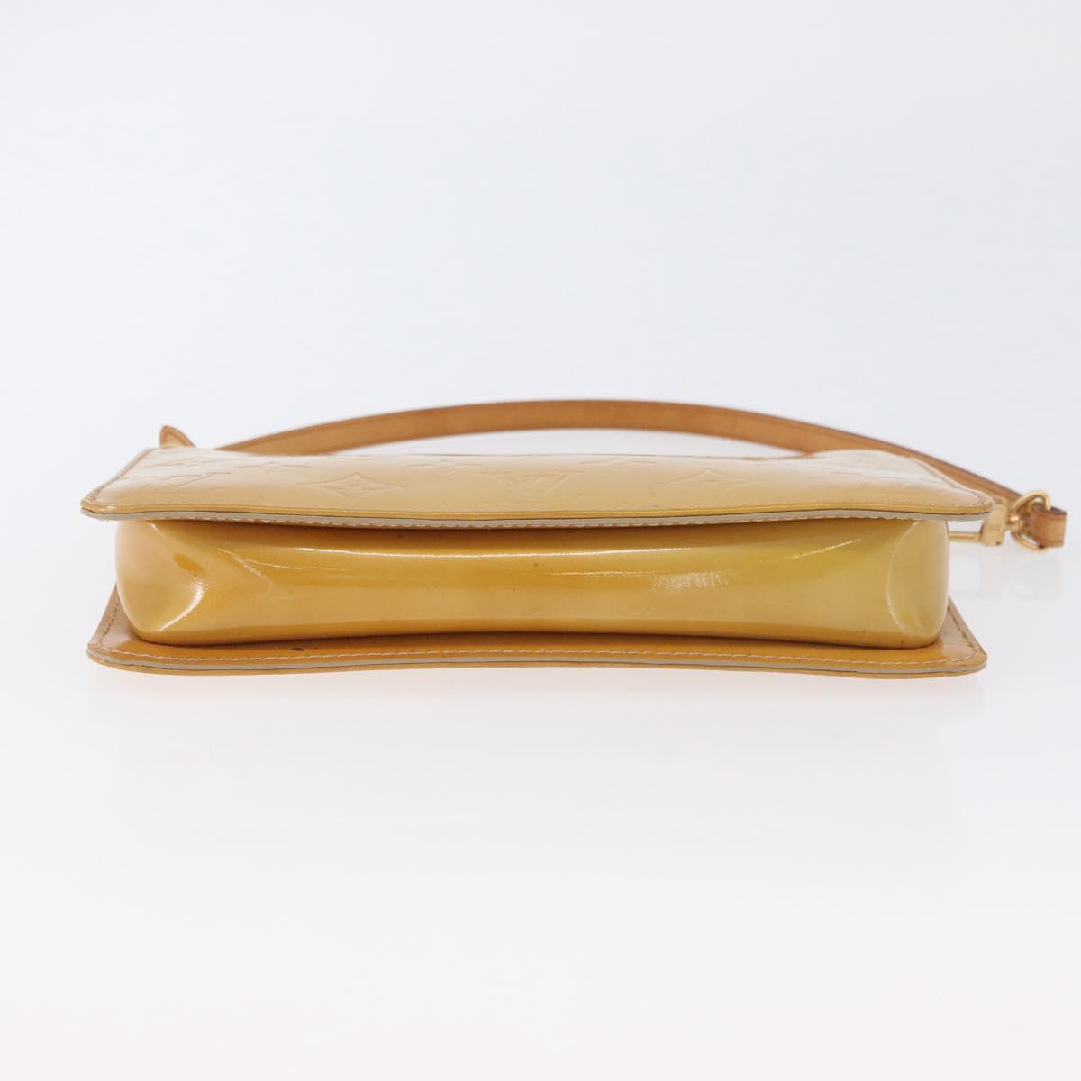 LOUIS VUITTON Monogram Vernis Lexington Pouch Beige M91010 LV Auth LNZ662