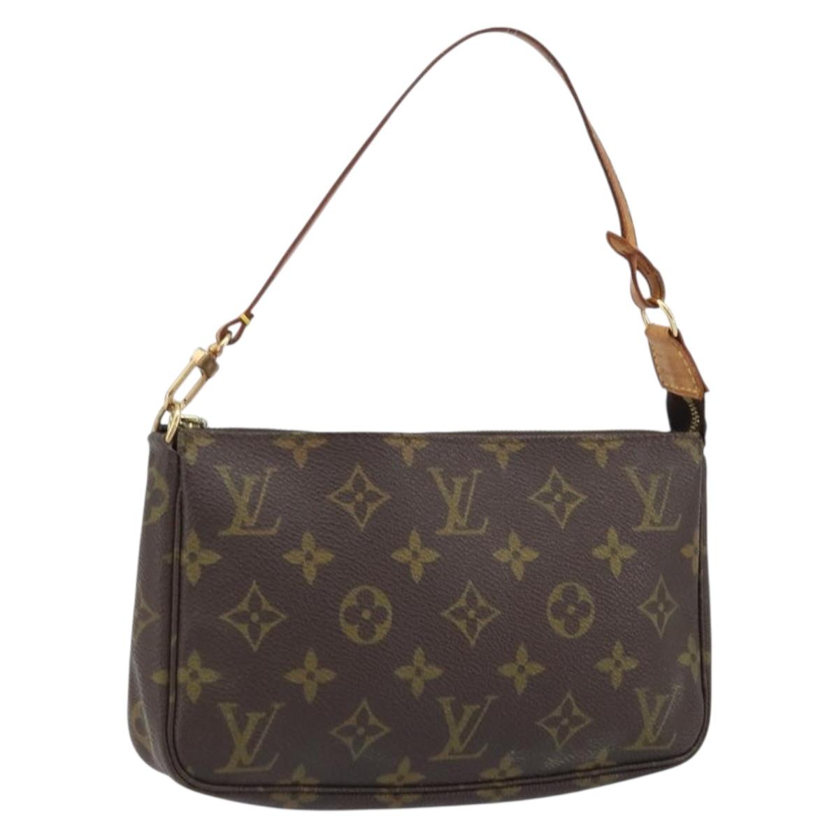 LOUIS VUITTON Monogram Pochette Accessoires Pouch M51980 LV Auth LNZ666