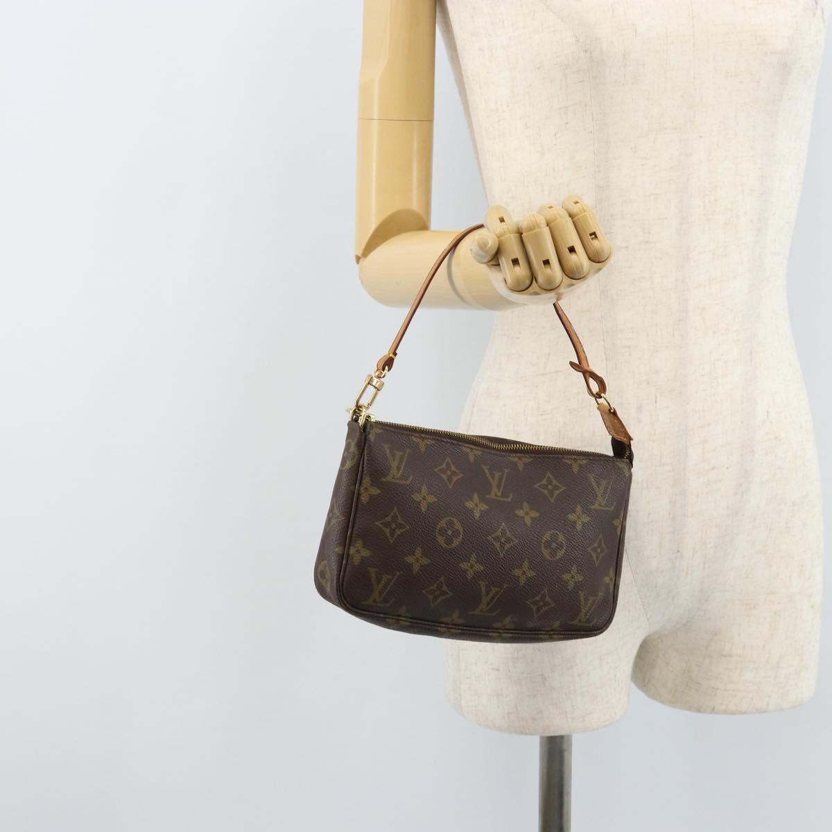 LOUIS VUITTON Monogram Pochette Accessoires Pouch M51980 LV Auth LNZ666