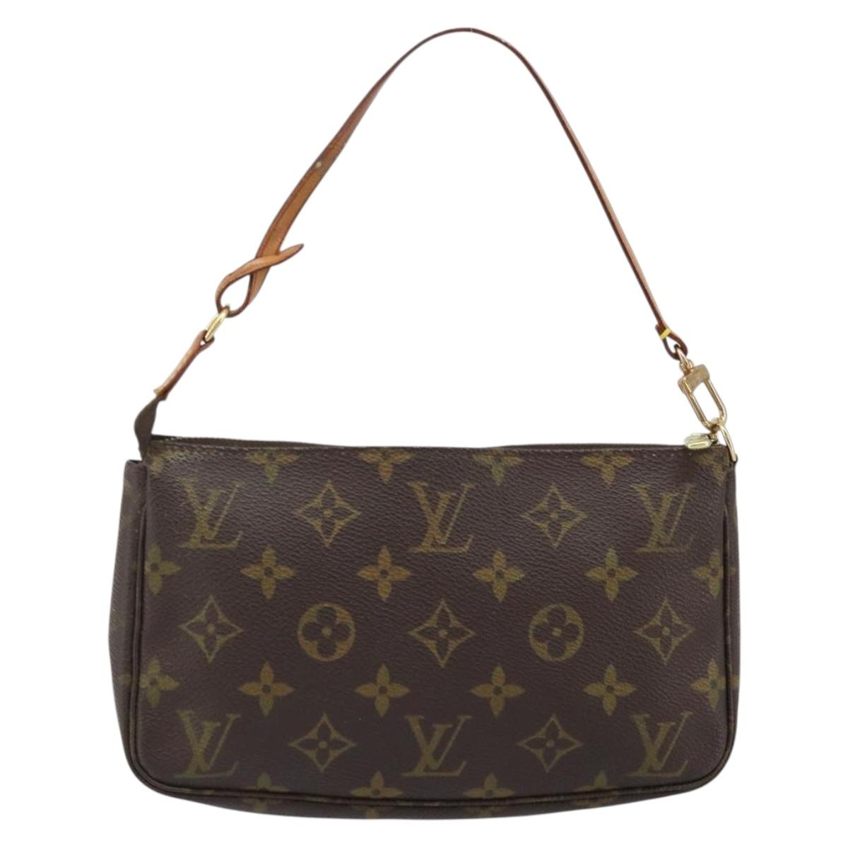 LOUIS VUITTON Monogram Pochette Accessoires Pouch M51980 LV Auth LNZ666