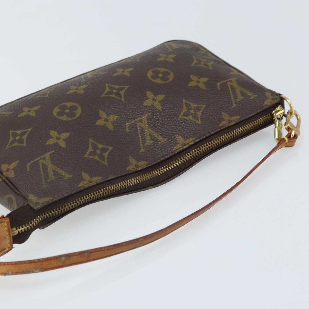 LOUIS VUITTON Monogram Pochette Accessoires Pouch M51980 LV Auth LNZ666