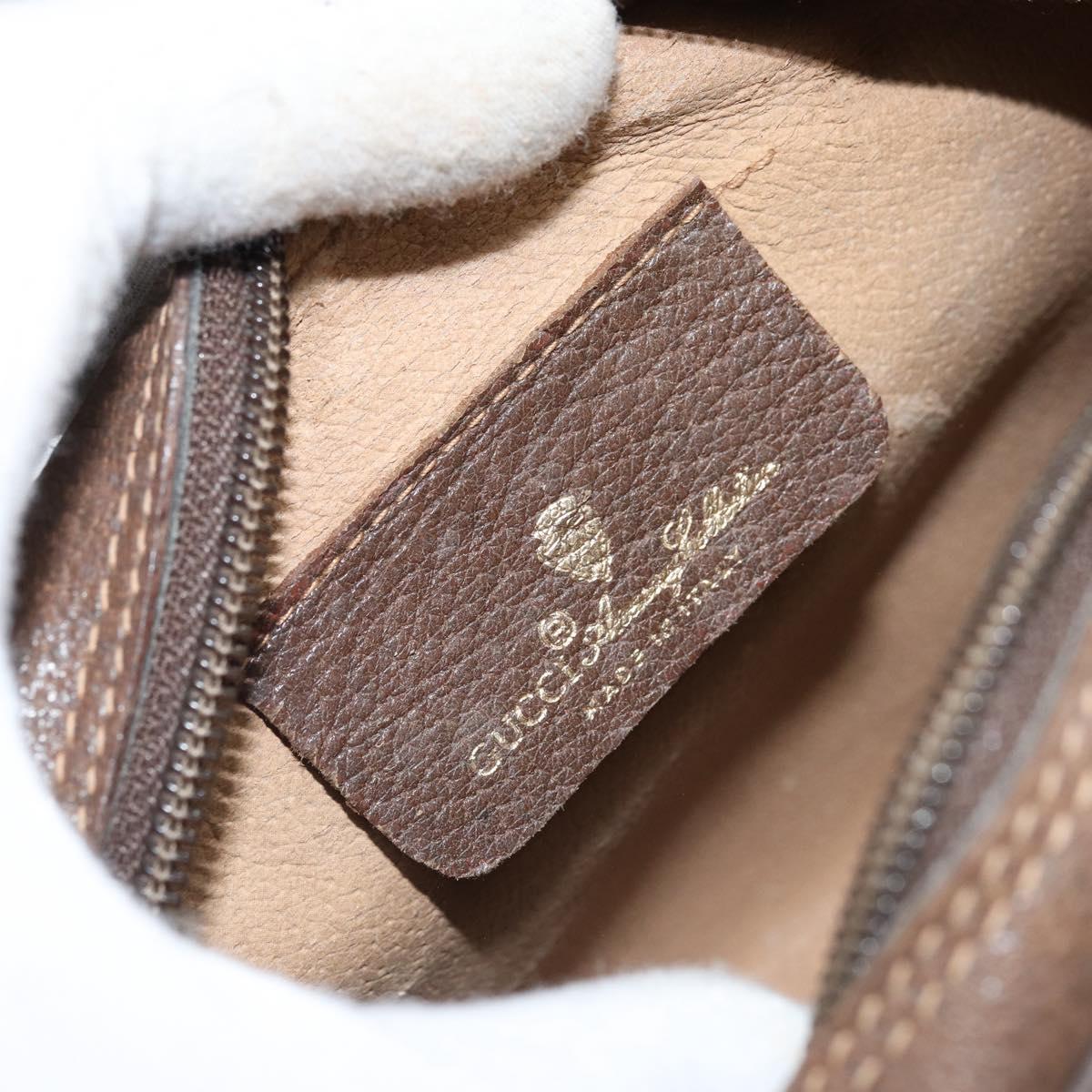 GUCCI GG Supreme Web Sherry Line Bag PVC Beige Gold 89 02 066 Auth LNZ667