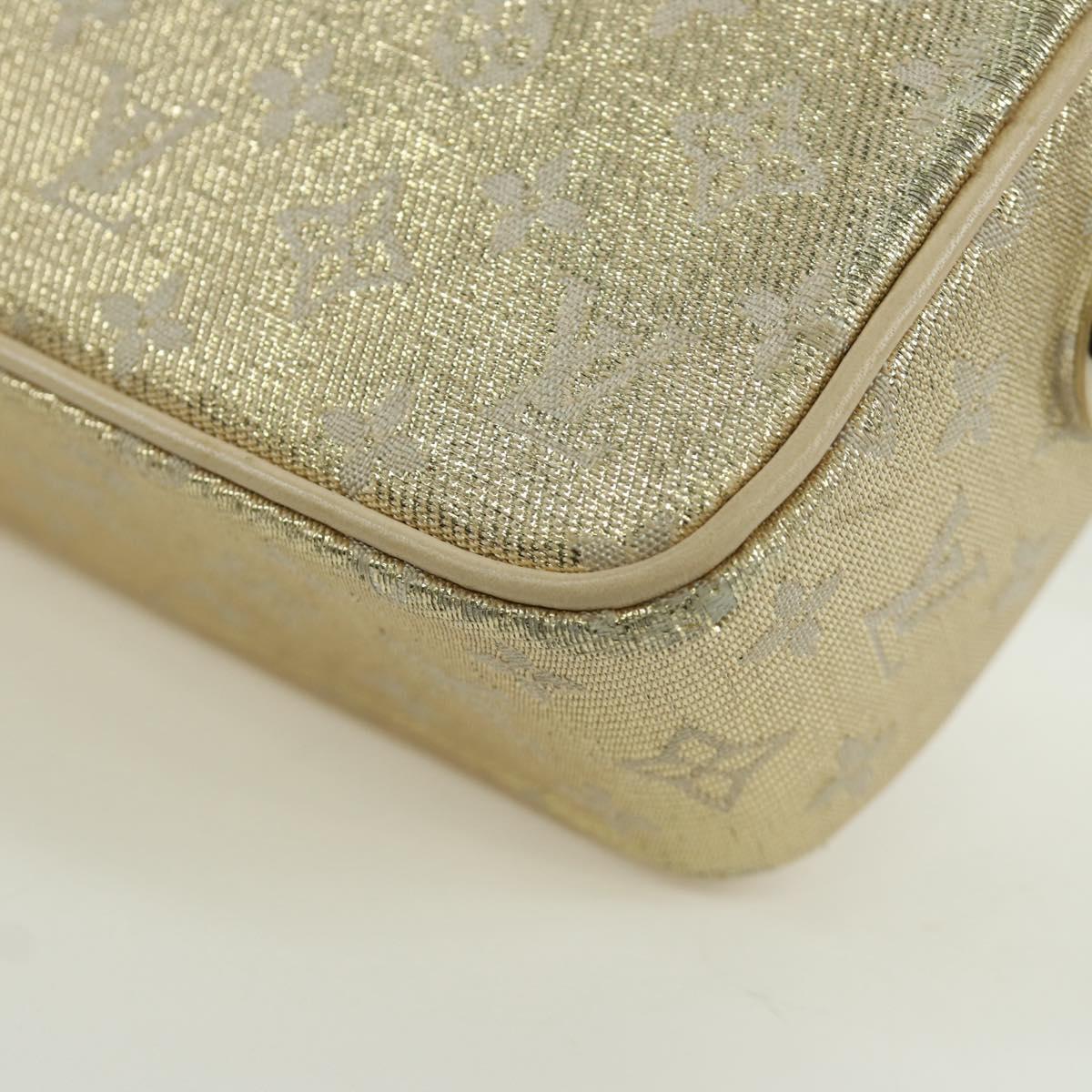 LOUIS VUITTON Monogram Shine Chain McKenna Bag Silver M92362 LV Auth LNZ672V