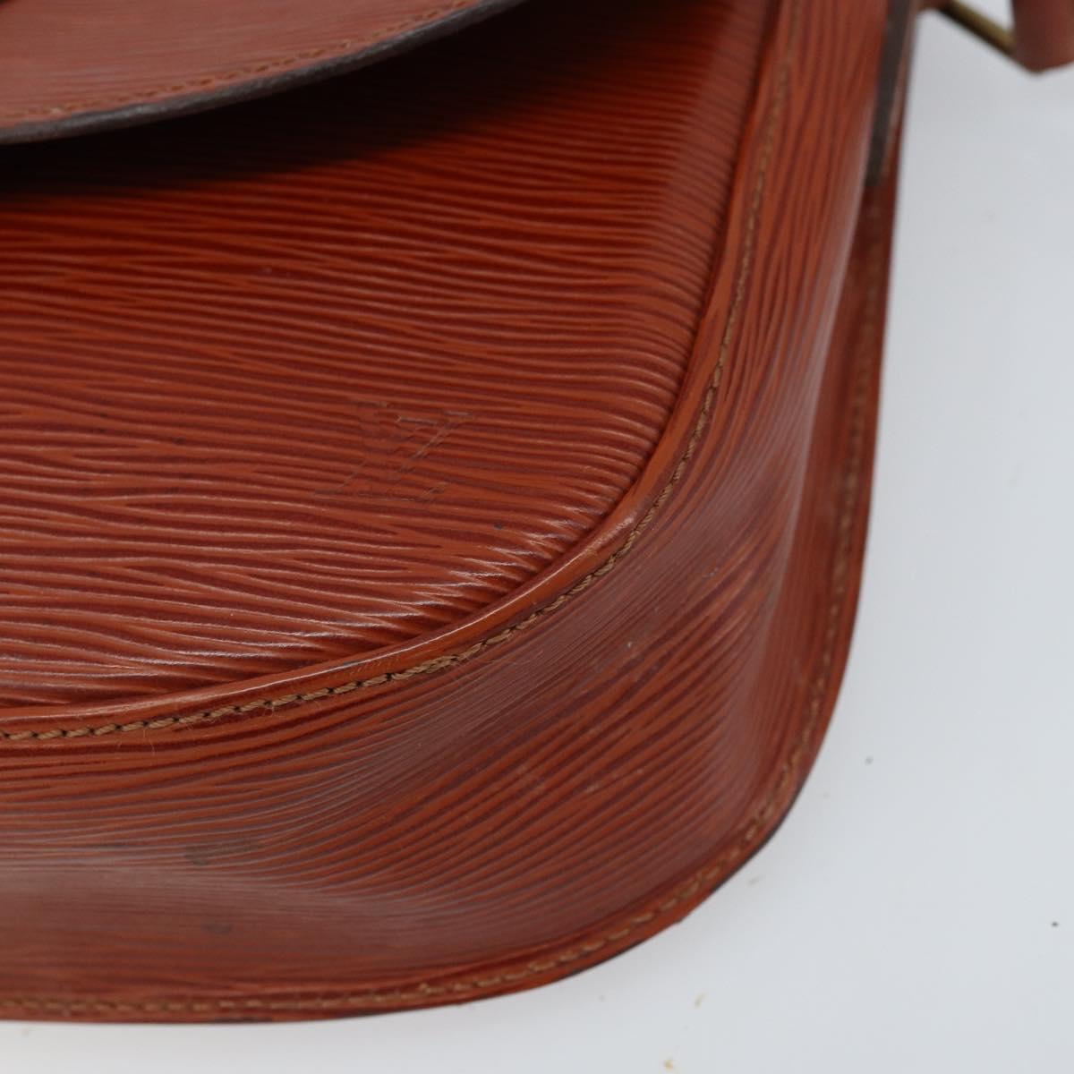 LOUIS VUITTON Epi Saint Cloud GM Shoulder Bag Brown M52193 LV Auth LNZ717