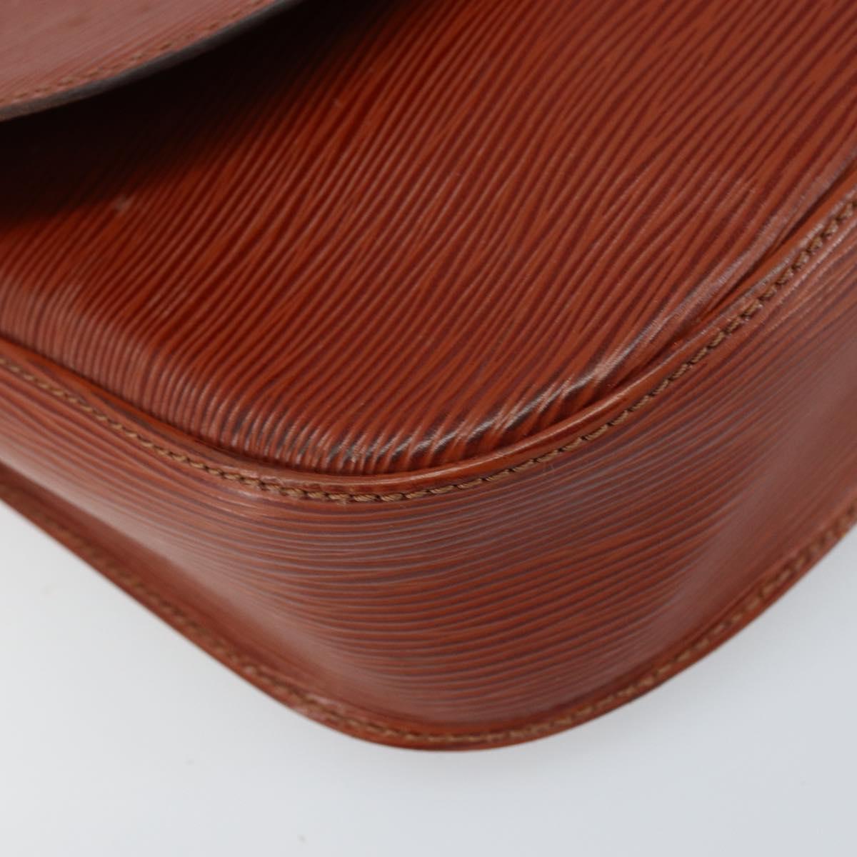 LOUIS VUITTON Epi Saint Cloud GM Shoulder Bag Brown M52193 LV Auth LNZ717