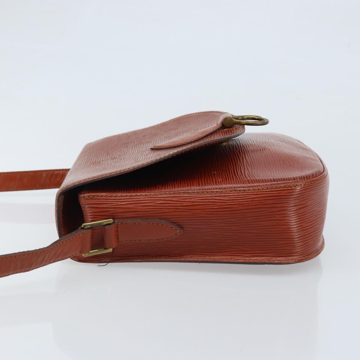 LOUIS VUITTON Epi Saint Cloud GM Shoulder Bag Brown M52193 LV Auth LNZ717