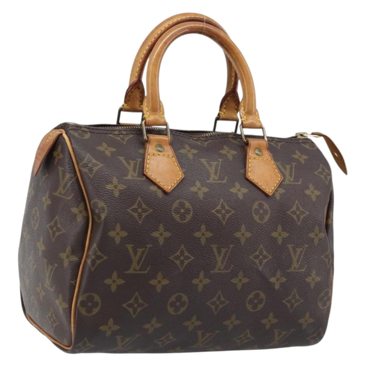 LOUIS VUITTON Monogram Speedy 25 Hand Bag M41528 LV Auth LNZ724V