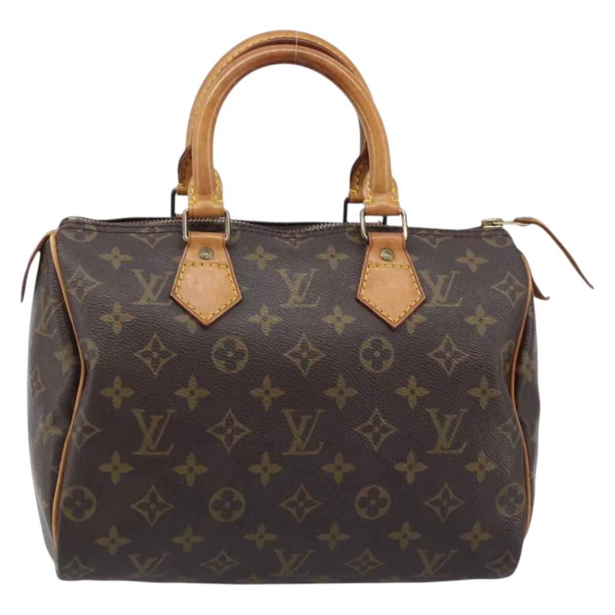 LOUIS VUITTON Monogram Speedy 25 Hand Bag M41528 LV Auth LNZ724V