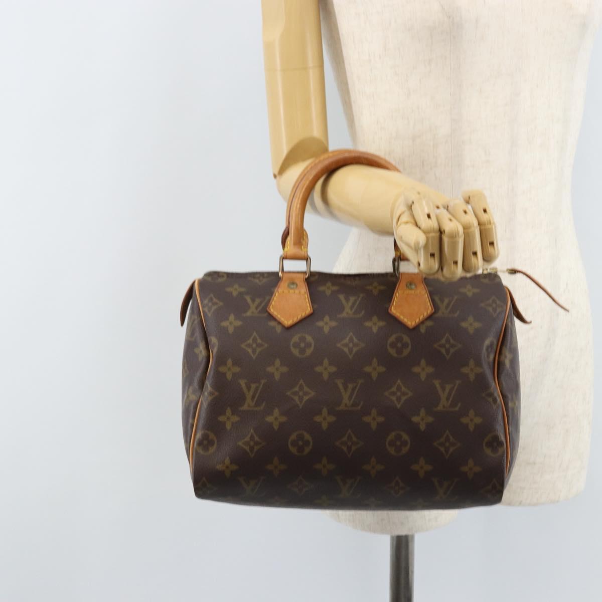 LOUIS VUITTON Monogram Speedy 25 Hand Bag M41528 LV Auth LNZ724V