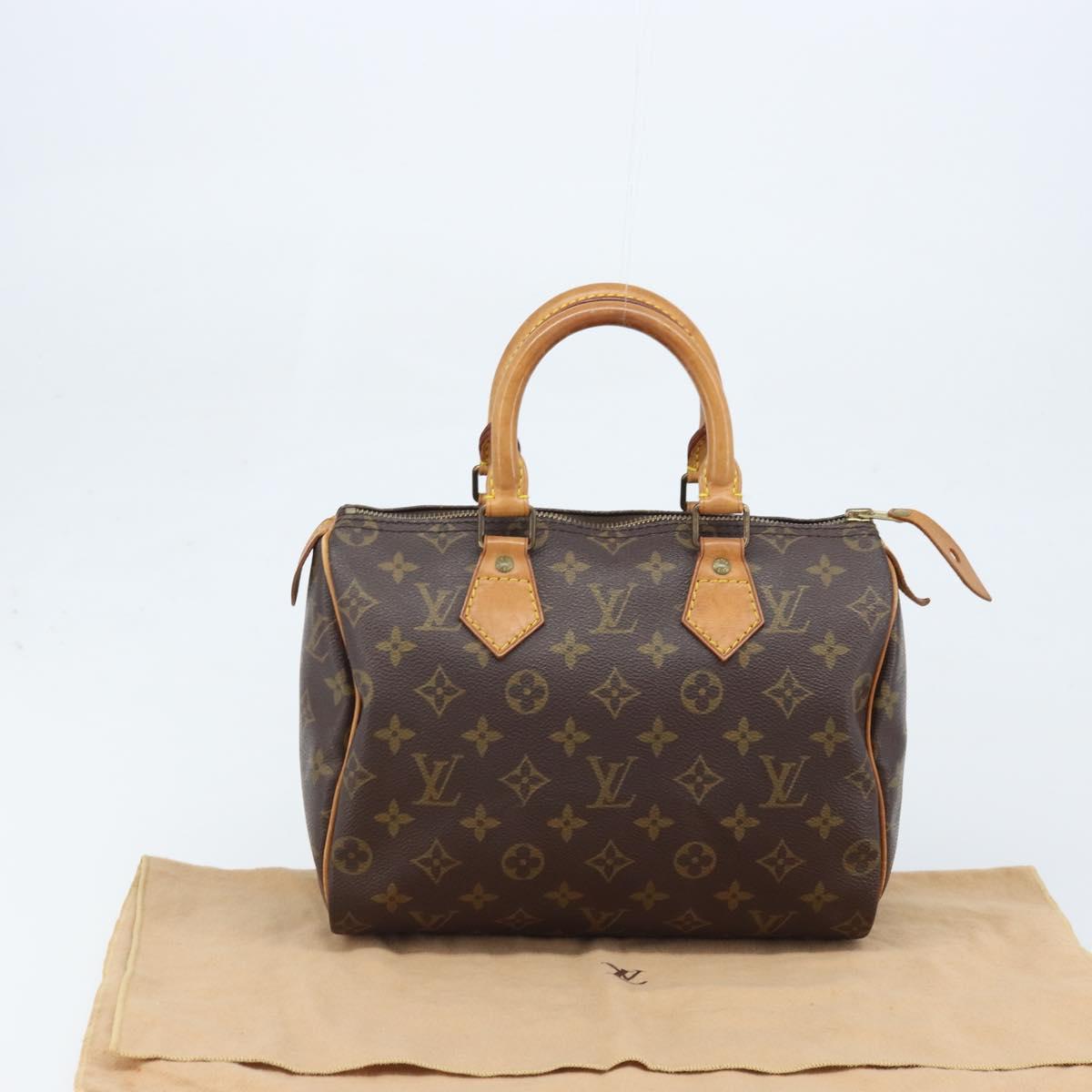 LOUIS VUITTON Monogram Speedy 25 Hand Bag M41528 LV Auth LNZ724V