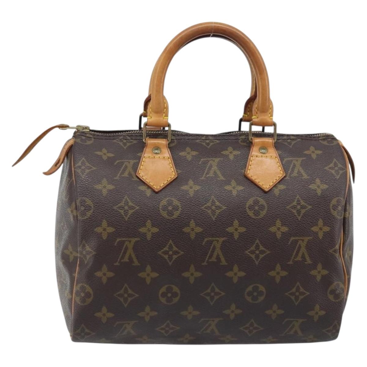 LOUIS VUITTON Monogram Speedy 25 Hand Bag M41528 LV Auth LNZ724V
