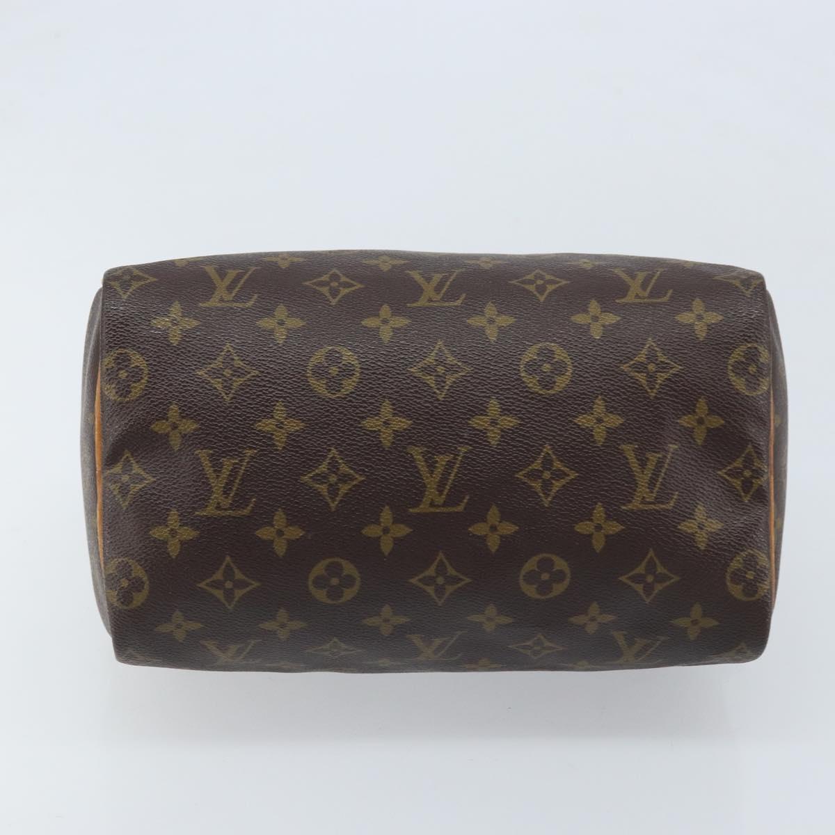 LOUIS VUITTON Monogram Speedy 25 Hand Bag M41528 LV Auth LNZ724V