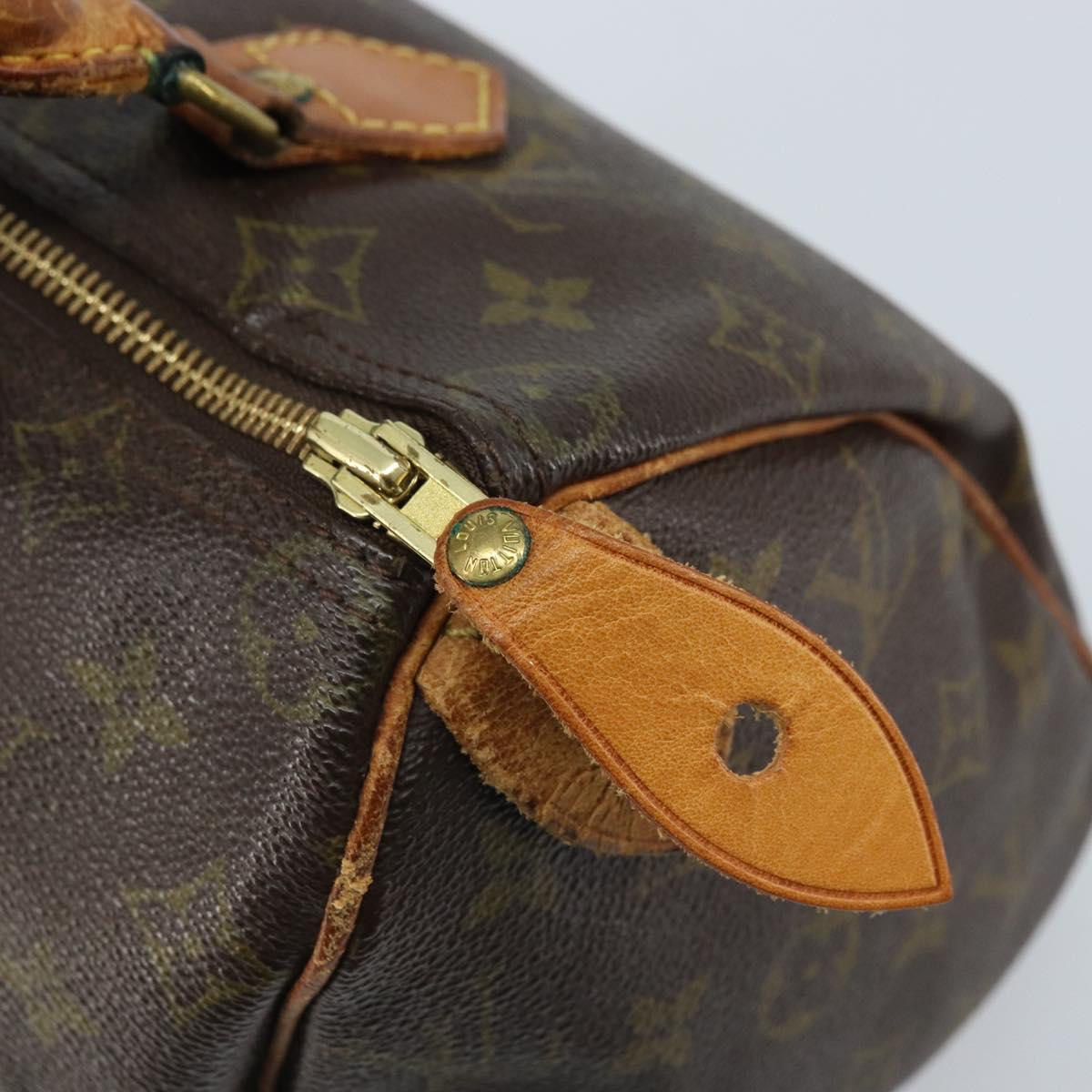 LOUIS VUITTON Monogram Speedy 25 Hand Bag M41528 LV Auth LNZ725