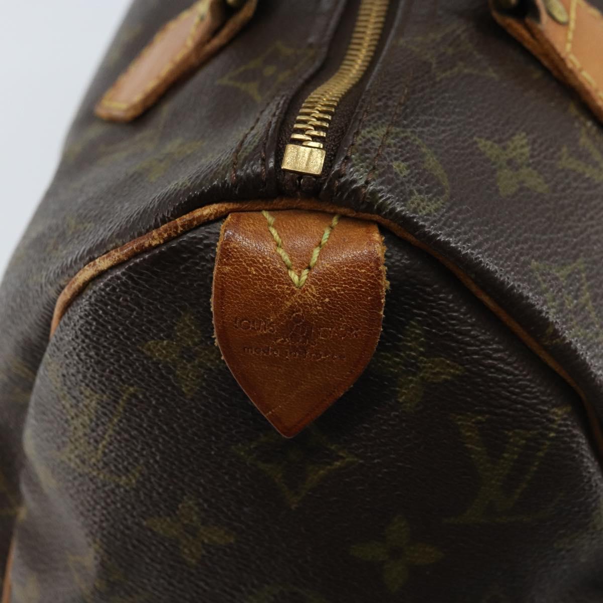 LOUIS VUITTON Monogram Speedy 25 Hand Bag M41528 LV Auth LNZ725