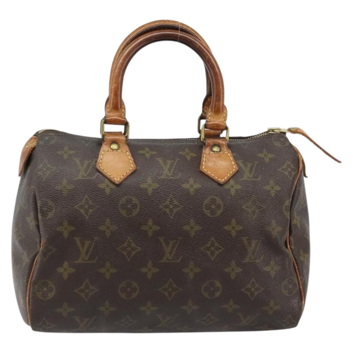 LOUIS VUITTON Monogram Speedy 25 Hand Bag M41528 LV Auth LNZ725