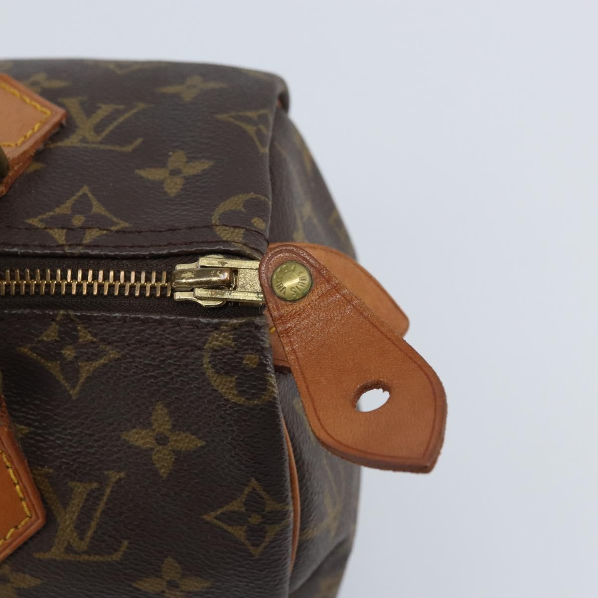 LOUIS VUITTON Monogram Speedy 25 Hand Bag M41528 LV Auth LNZ726V