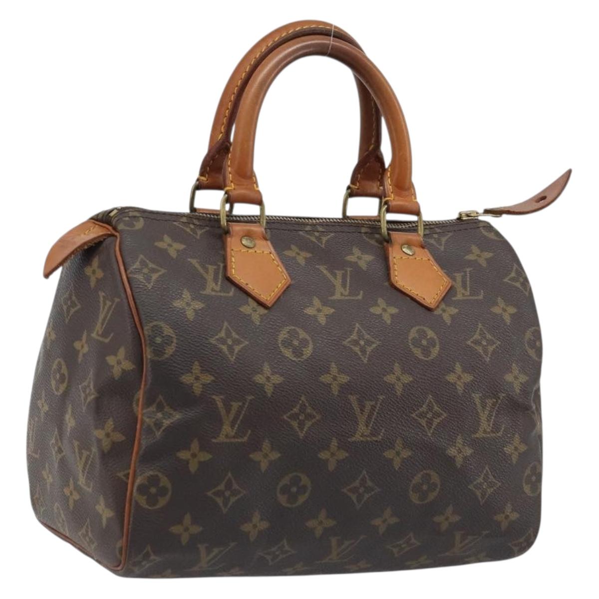 LOUIS VUITTON Monogram Speedy 25 Hand Bag M41528 LV Auth LNZ726V