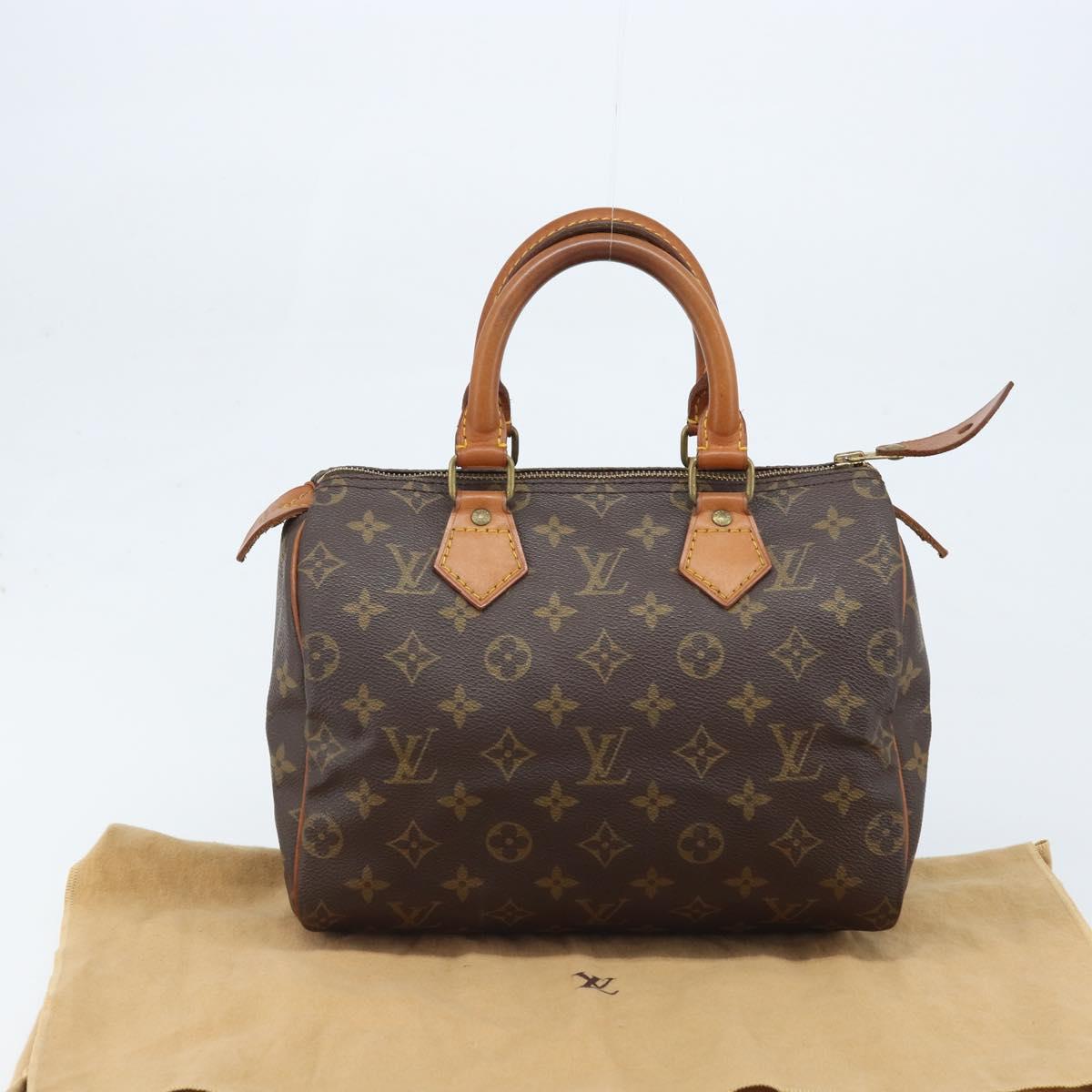 LOUIS VUITTON Monogram Speedy 25 Hand Bag M41528 LV Auth LNZ726V