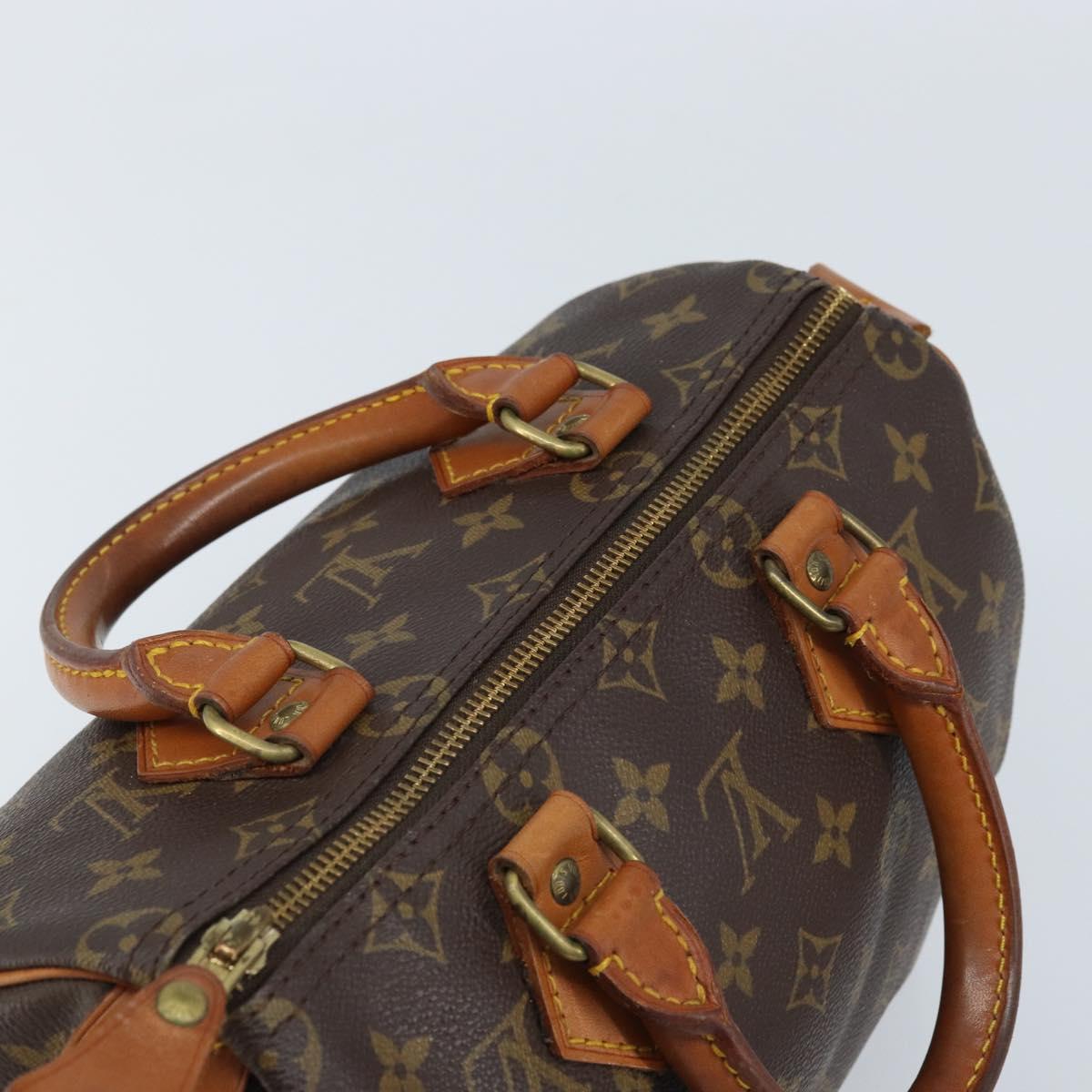 LOUIS VUITTON Monogram Speedy 25 Hand Bag M41528 LV Auth LNZ726V