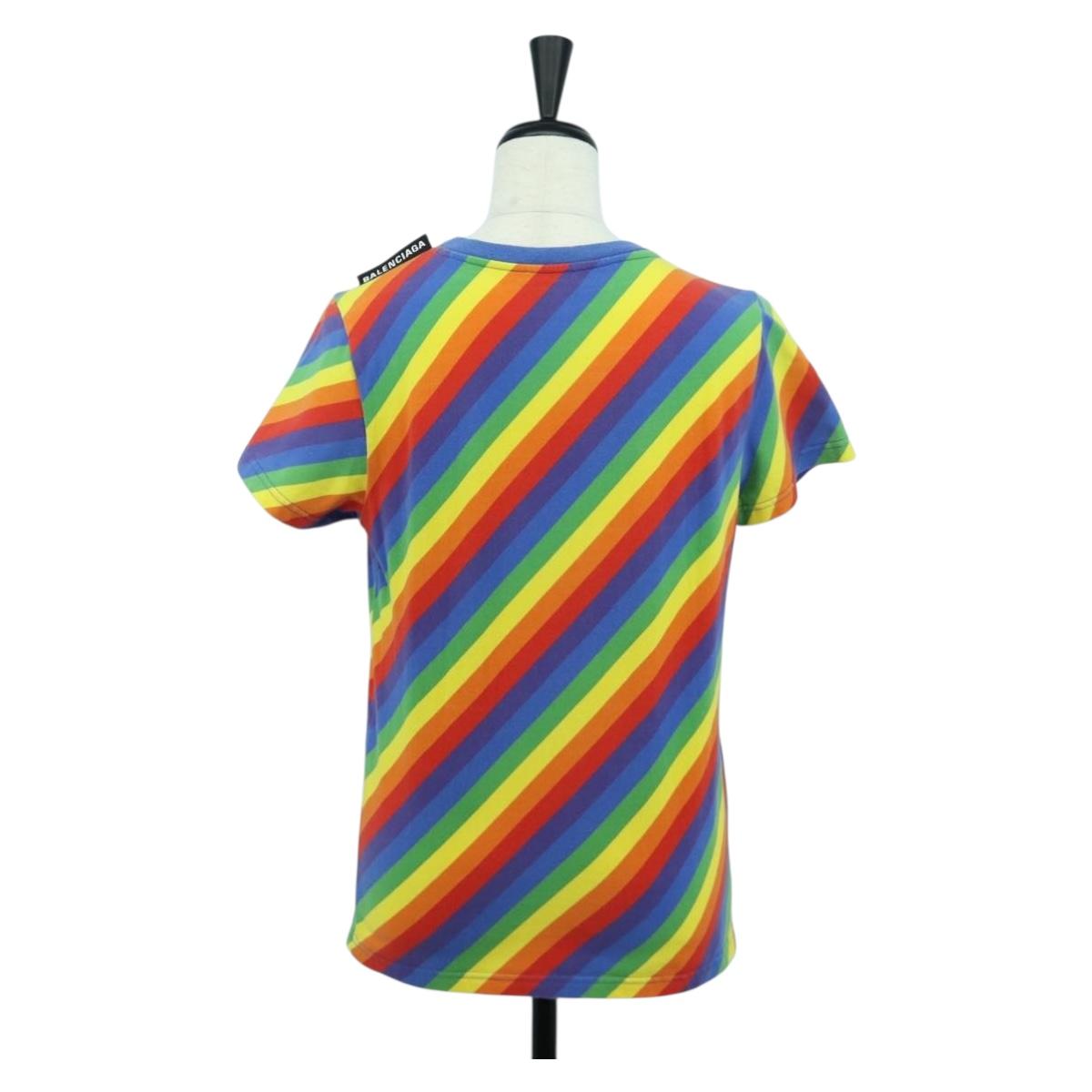 BALENCIAGA T Shirt Cotton Multicolor Auth LNZ729V