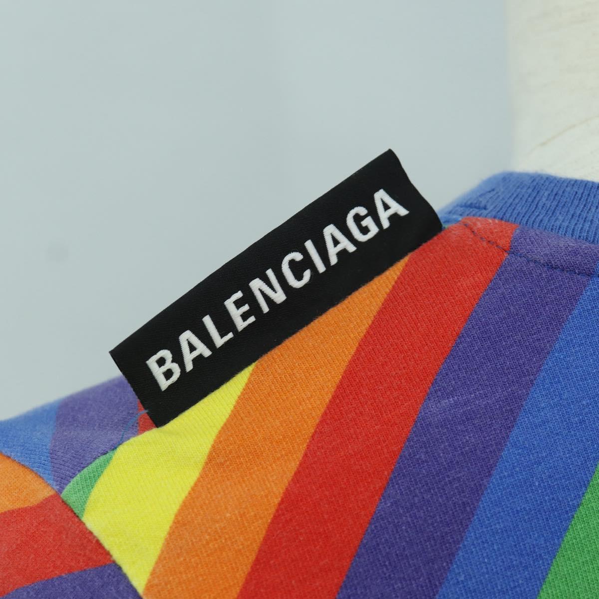 BALENCIAGA T Shirt Cotton Multicolor Auth LNZ729V