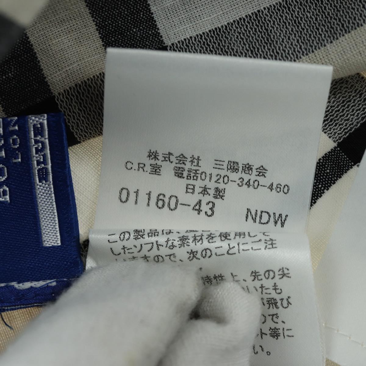 BURBERRY Nova Check One Piece Canvas Ivory Auth LNZ730A