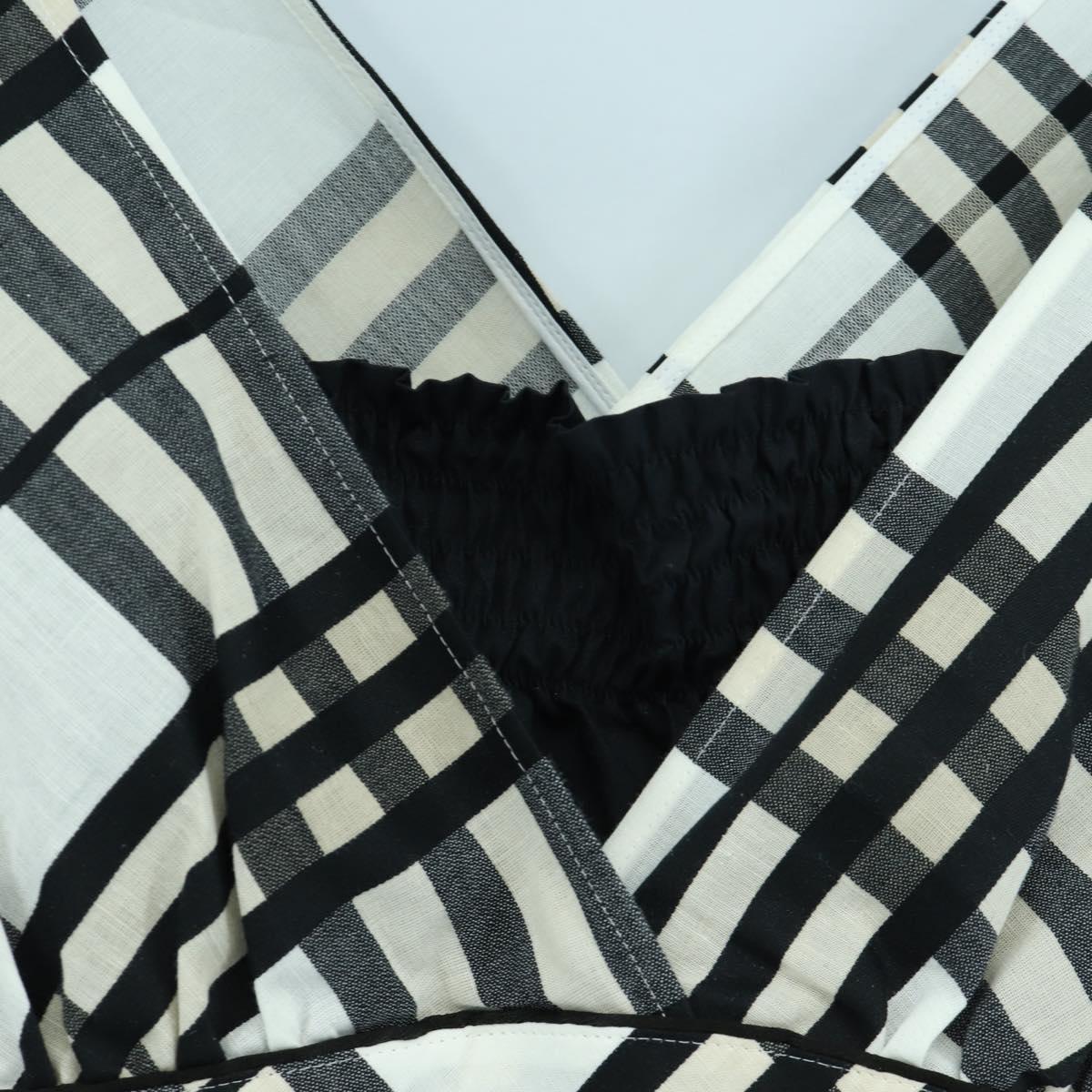 BURBERRY Nova Check One Piece Canvas Ivory Auth LNZ730A