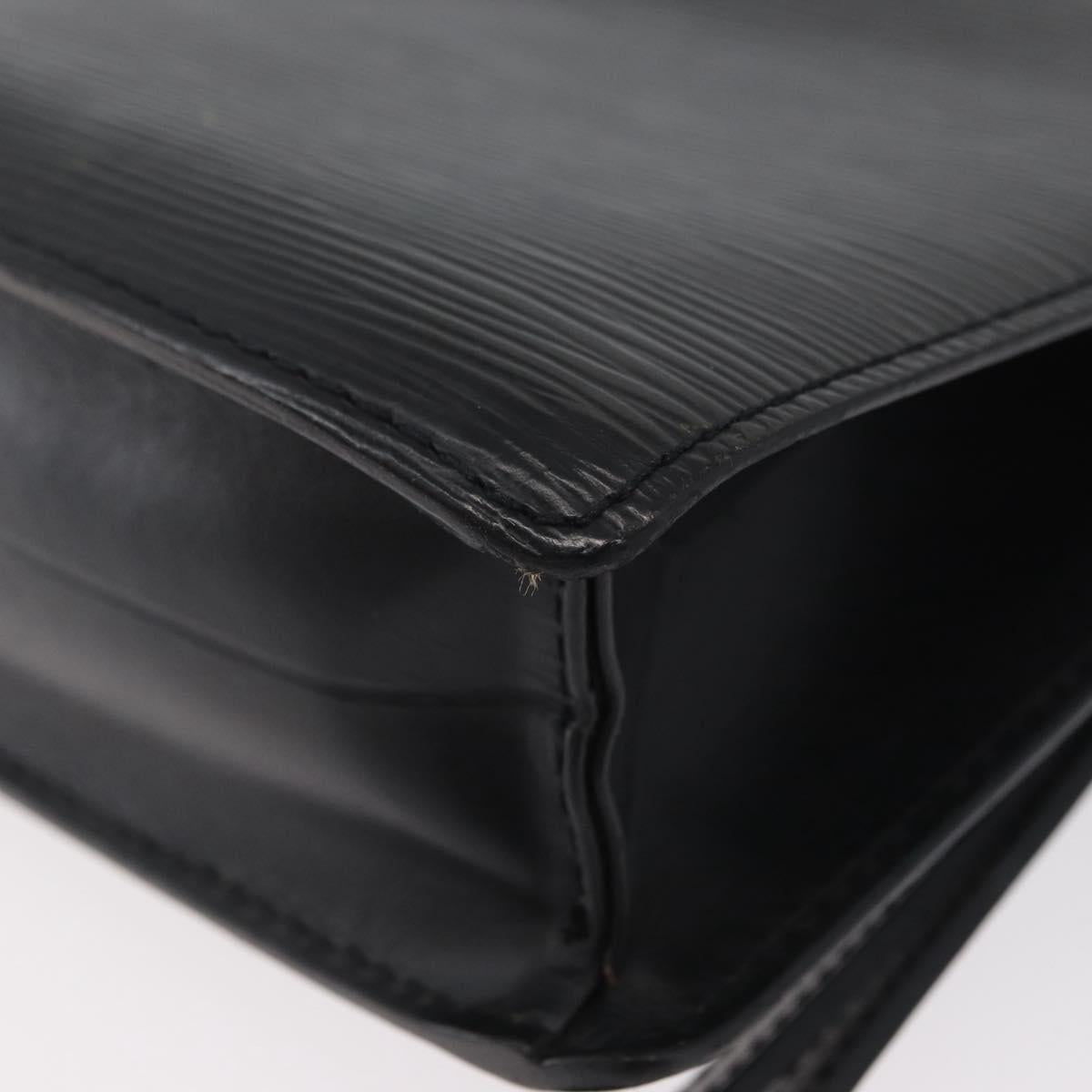 LOUIS VUITTON Epi Serie Dragonne Clutch Bag Black Noir M52612 LV Auth LNZ734