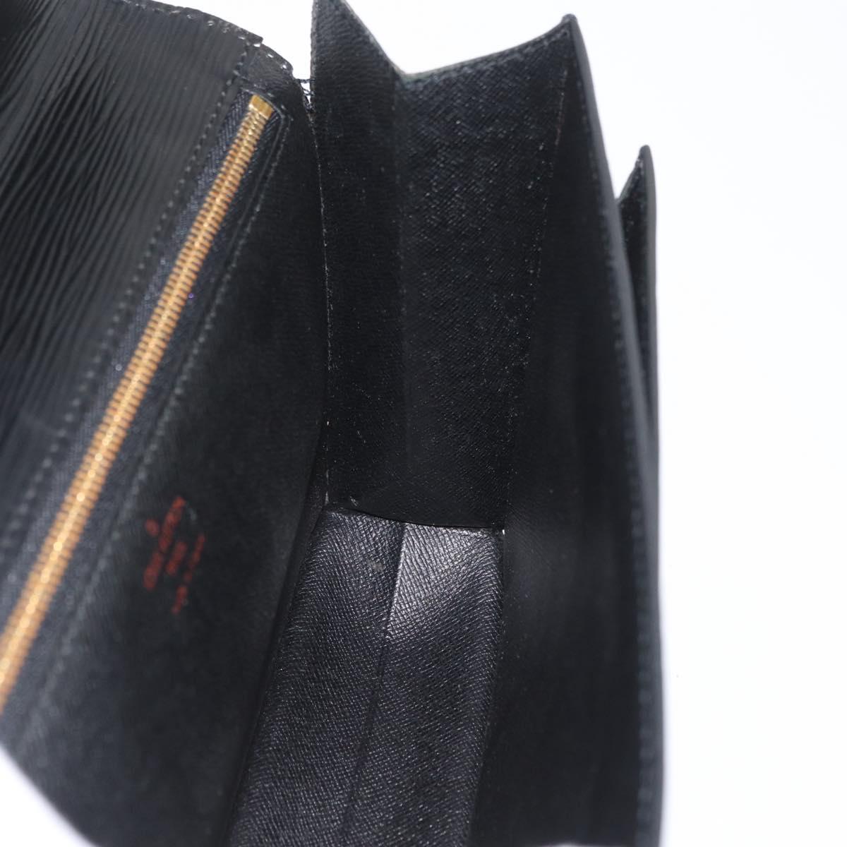 LOUIS VUITTON Epi Serie Dragonne Clutch Bag Black Noir M52612 LV Auth LNZ734