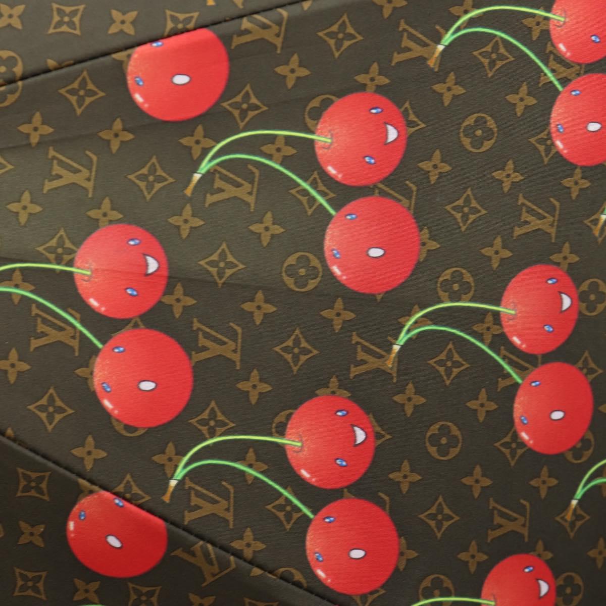 LOUIS VUITTON Monogram Cherry Umbrella Polyester Wood M70125 LV Auth LNZ750V