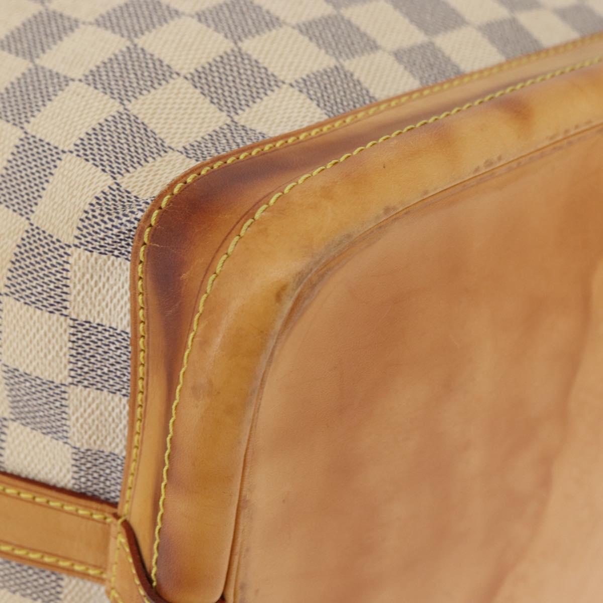 LOUIS VUITTON Damier Azur Noe Shoulder Bag N42222 LV Auth LNZ751A