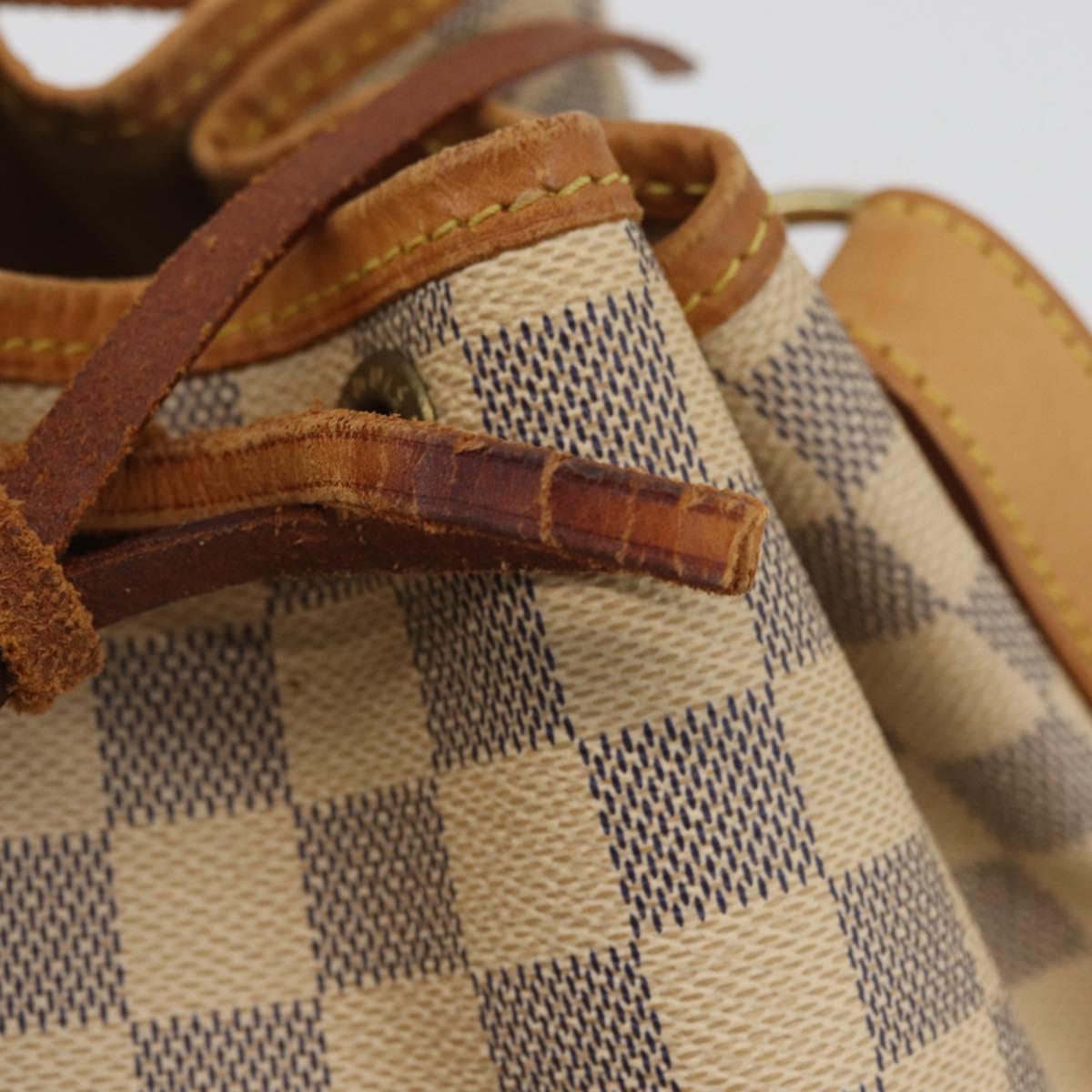 LOUIS VUITTON Damier Azur Noe Shoulder Bag N42222 LV Auth LNZ751A