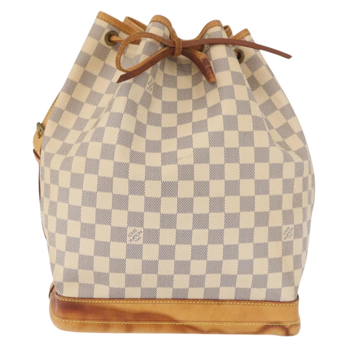 LOUIS VUITTON Damier Azur Noe Shoulder Bag N42222 LV Auth LNZ751A