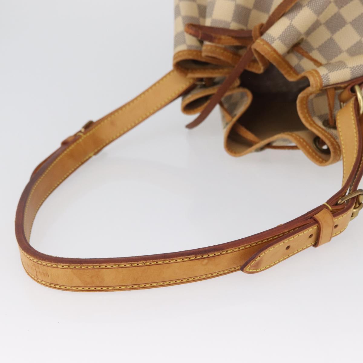 LOUIS VUITTON Damier Azur Noe Shoulder Bag N42222 LV Auth LNZ751A