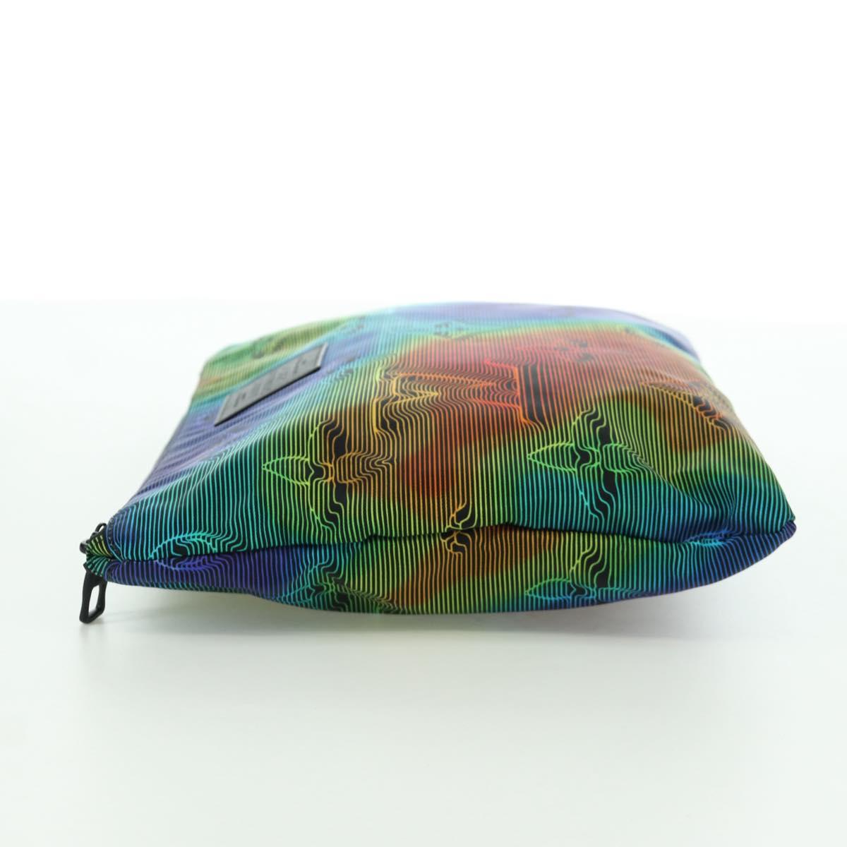 LOUIS VUITTON Pochette Reversible Bag Nylon Multicolor M68777 LV Auth LNZ761SAM