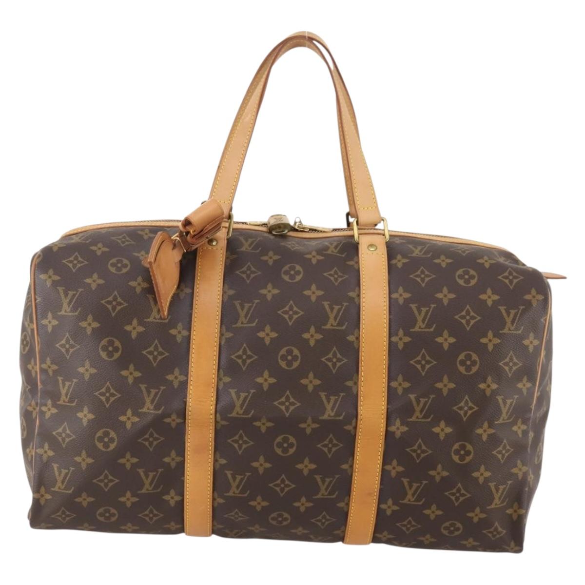 LOUIS VUITTON Monogram Sac Souple 45 Boston Bag M41624 LV Auth LNZ774V