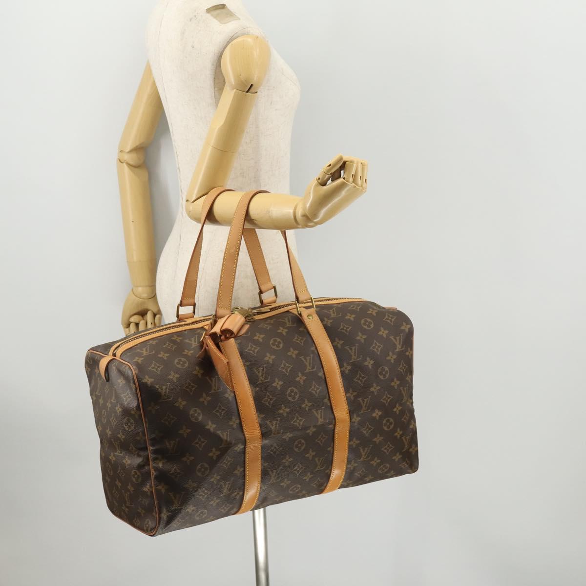 LOUIS VUITTON Monogram Sac Souple 45 Boston Bag M41624 LV Auth LNZ774V