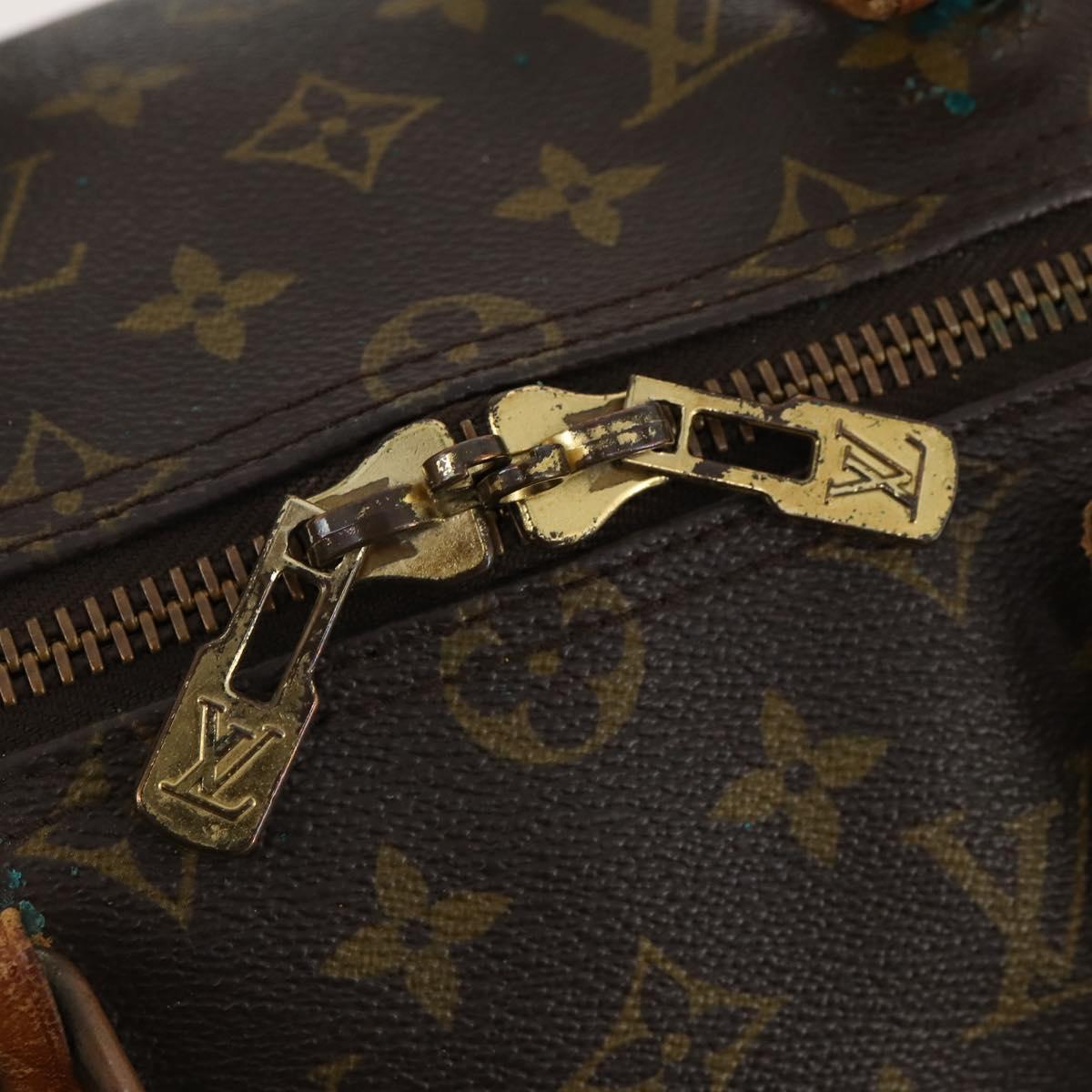 LOUIS VUITTON Monogram Keepall 50 Boston Bag M41426 LV Auth LNZ775