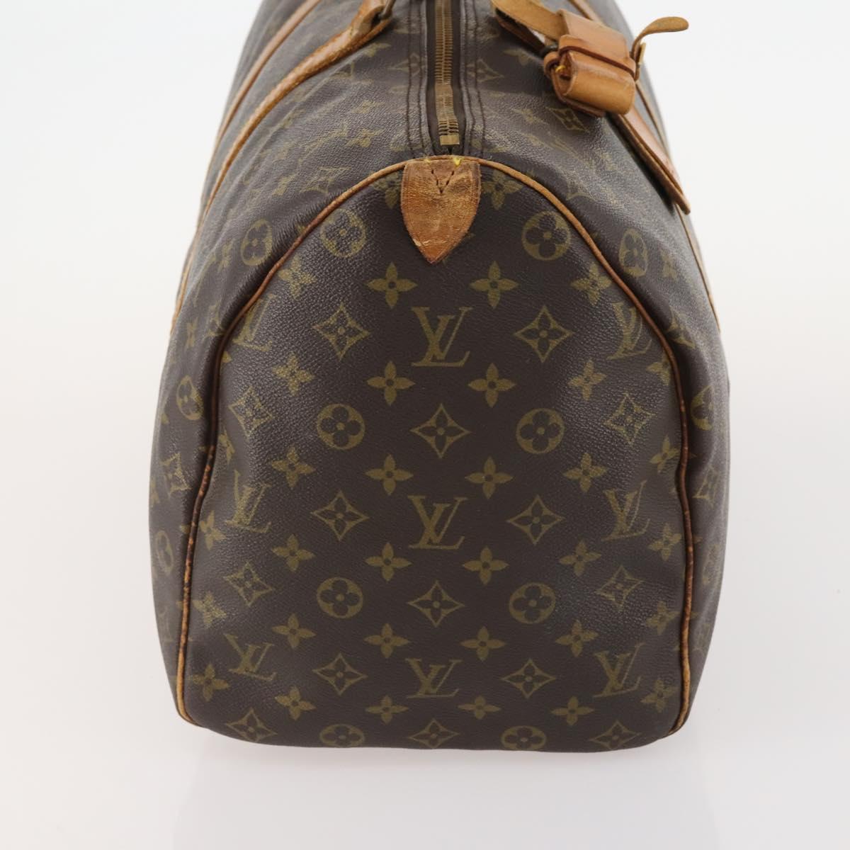LOUIS VUITTON Monogram Keepall 50 Boston Bag M41426 LV Auth LNZ775