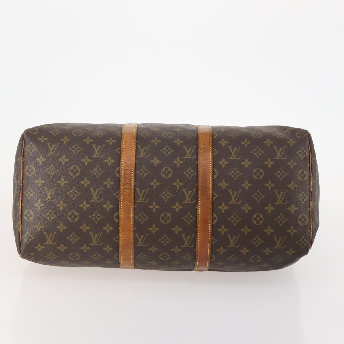 LOUIS VUITTON Monogram Keepall 50 Boston Bag M41426 LV Auth LNZ775