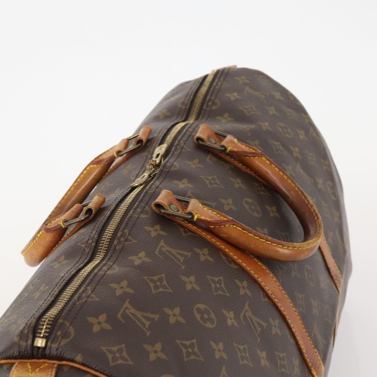 LOUIS VUITTON Monogram Keepall 50 Boston Bag M41426 LV Auth LNZ776